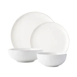 Juliska Dinnerware|Puro Coupe 4-Piece Place Setting in Whitewash