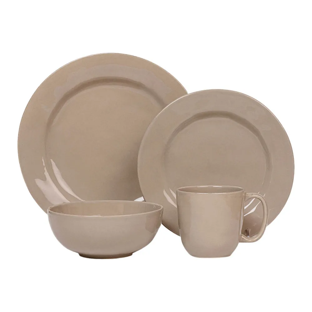 Juliska Dinnerware|Puro 4-Piece Place Setting in Taupe