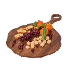 Juliska Dinnerware|Puro Round Serving Board in Teak