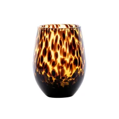 Juliska Glassware|Puro Tortoiseshell Stemless Wine Glass