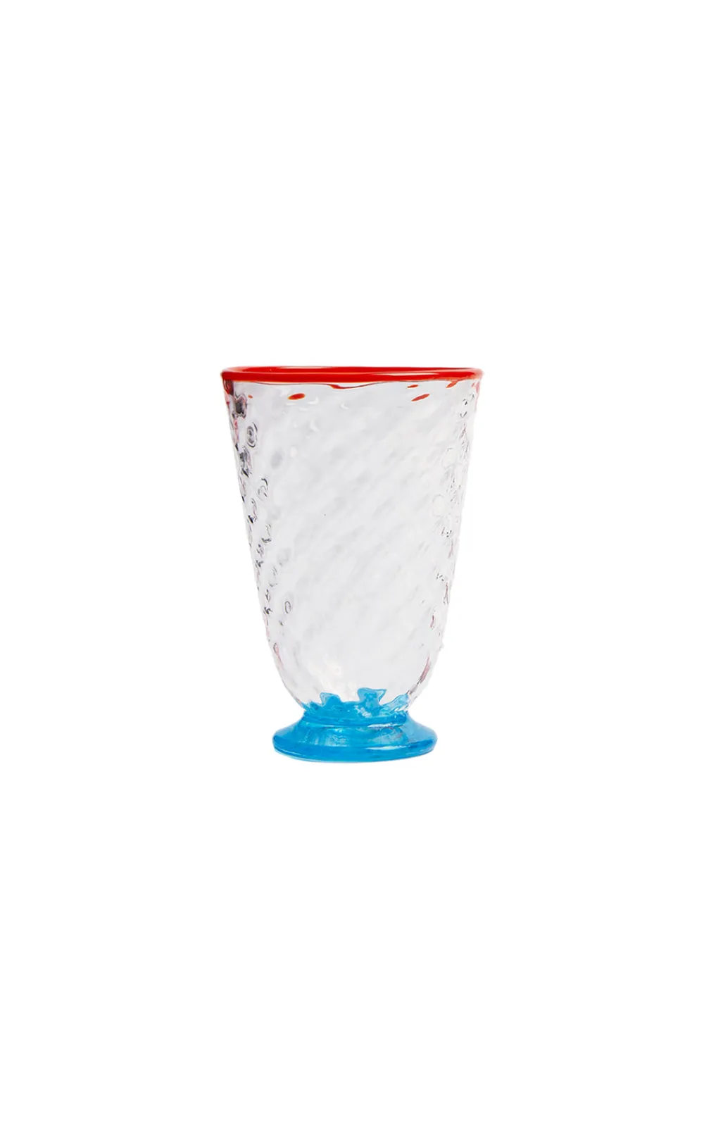 La DoubleJ Glassware|Quilted Glasses in Quilted Multicolor, Set of 4