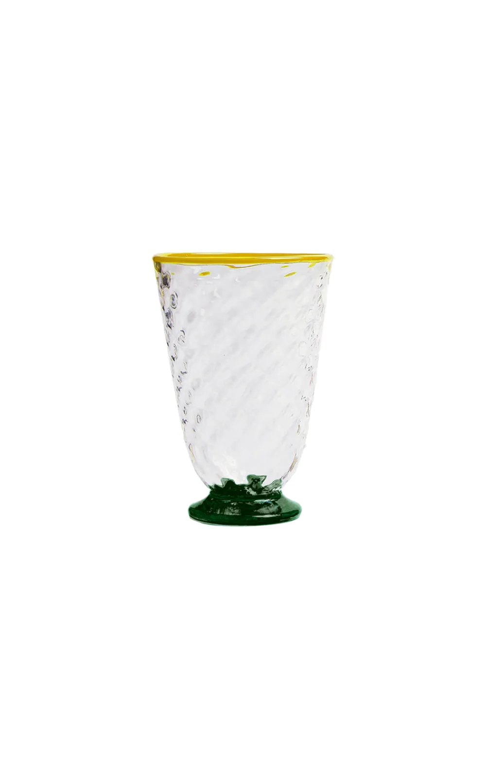 La DoubleJ Glassware|Quilted Glasses in Quilted Multicolor, Set of 4