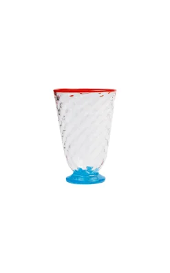 La DoubleJ Glassware|Quilted Glasses in Quilted Multicolor, Set of 4