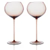 Caskata Glassware|Quinn Amber Red Wine Glasses, Set of 2