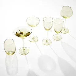 Caskata Glassware|Quinn Citrine Red Wine Glasses, Set of 2