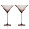 Caskata Glassware|Quinn Mocha Martini Glasses, Set of 2