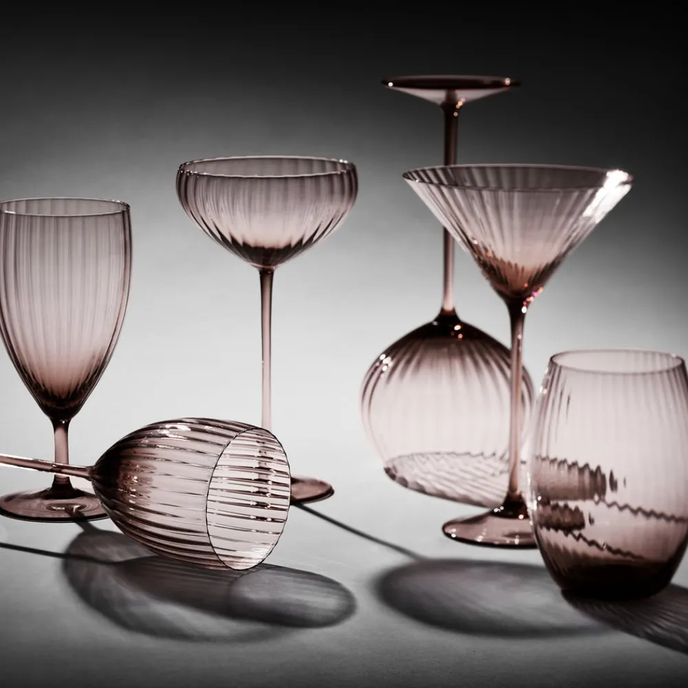 Caskata Glassware|Quinn Mocha Martini Glasses, Set of 2