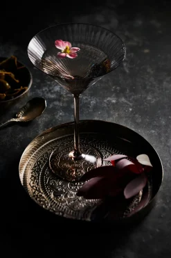 Caskata Glassware|Quinn Mocha Martini Glasses, Set of 2