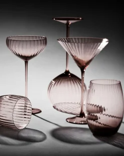 Caskata Glassware|Quinn Mocha Tumblers, Set of 2