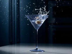 Caskata Glassware|Quinn Ocean Martini Glasses, Set of 2