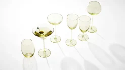 Caskata Glassware|Quinn Optic Tumblers Citrine, Set of 2