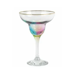 VIETRI Glassware|Rainbow Margarita Glass