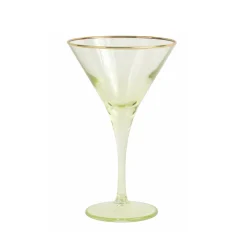 VIETRI Glassware|Rainbow Martini Glass