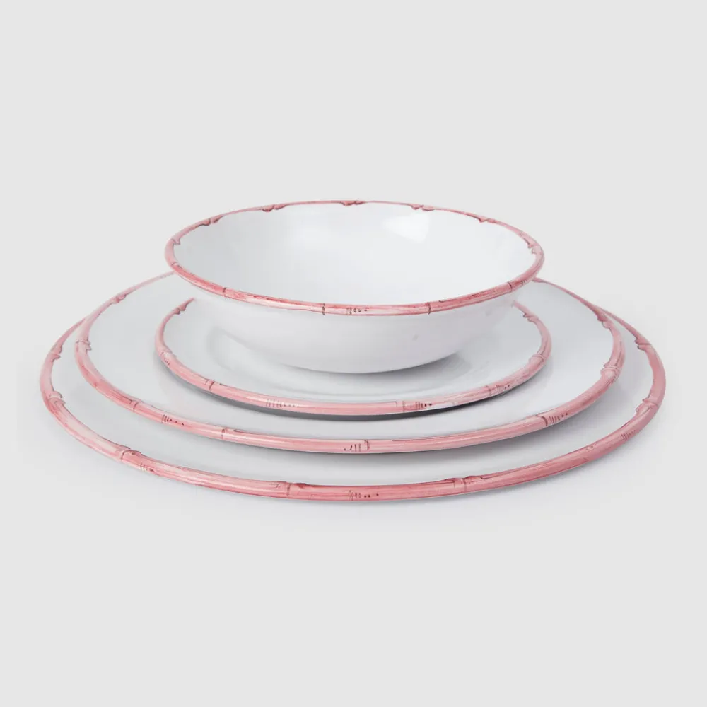 Z.d.G. Dinnerware|Ramatuelle Bamboo Dinner Plate in Rose