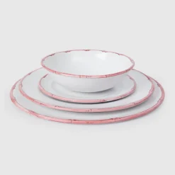 Z.d.G. Dinnerware|Ramatuelle Bamboo Side Plate in Rose