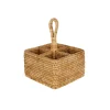 Rebecca Udall Wicker|Dinnerware|Rattan Cutlery and Condiment Carrier in Natural