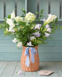 Maggie Bentley Designs Glassware|Rattan Flower Pitcher