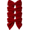 Flying Sheep Country Place Settings & Linens|Red Bow Velvet Napkin Ties, Set of 4