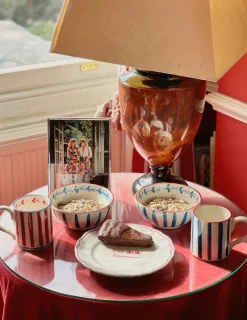 Sveva's Home Dinnerware|Red Ceramic Mug, Set of 6