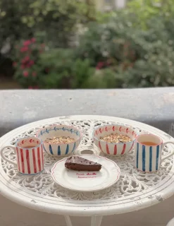 Sveva's Home Dinnerware|Red Ceramic Mug, Set of 6