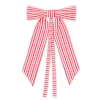 TriChi Design Place Settings & Linens|Red Stripe Bow, Set of 4