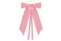 TriChi Design Place Settings & Linens|Red Stripe Bow, Set of 4