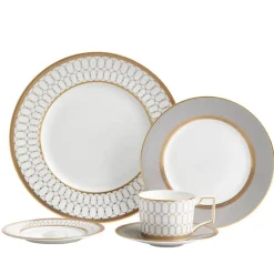 Wedgwood Dinnerware|Renaissance Grey 5 Piece Place Setting