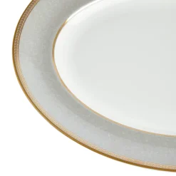 Wedgwood Dinnerware|Renaissance Grey Oval Platter, 13.75"