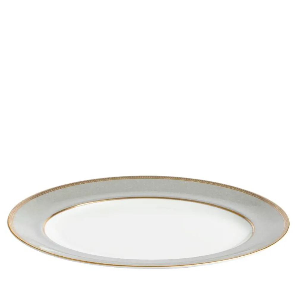 Wedgwood Dinnerware|Renaissance Grey Oval Platter, 13.75"