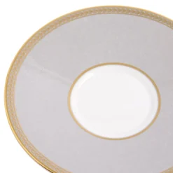 Wedgwood Dinnerware|Renaissance Teacup Saucer in Grey, Set of 2