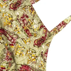 Couleur Nature Place Settings & Linens|Renne Reindeer Apron in Red & Green