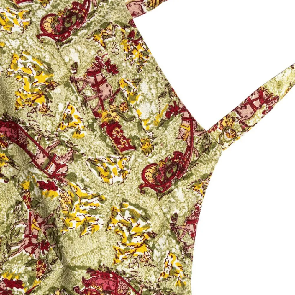 Couleur Nature Place Settings & Linens|Renne Reindeer Apron in Red & Green