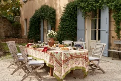 Couleur Nature Place Settings & Linens|Renne Reindeer Tablecloth in Red & Green