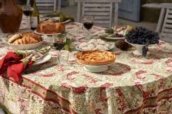Couleur Nature Place Settings & Linens|Renne Reindeer Tablecloth in Red & Green