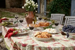 Couleur Nature Place Settings & Linens|Renne Reindeer Tablecloth in Red & Green