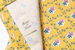 Maria Louise Cottage Place Settings & Linens|Retro Rose Napkins in Yellow, Set of 4