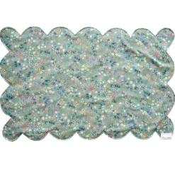 Coco & Wolf Place Settings & Linens|Reversible Scalloped Placemat Made With Liberty Fabric in Donna Leigh
