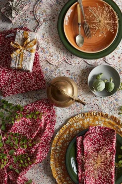 Coco & Wolf Place Settings & Linens|Reversible Scalloped Placemat Made With Liberty Fabric in Mitsi Valeria & Adelajda