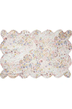 Coco & Wolf Place Settings & Linens|Reversible Scalloped Placemat Made With Liberty Fabric in Mitsi Valeria & Adelajda