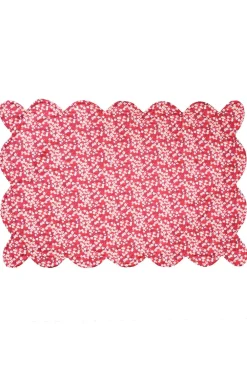 Coco & Wolf Place Settings & Linens|Reversible Scalloped Placemat Made With Liberty Fabric in Mitsi Valeria & Adelajda