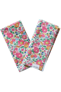 Coco & Wolf Place Settings & Linens|Reversible Stitch Napkin Set Made With Liberty Fabric in Betsy & Ditsy Dot