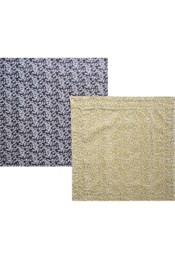 Coco & Wolf Place Settings & Linens|Reversible Stitch Napkin Set Made With Liberty Fabric in Feather Meadow & Mitsi Valeria