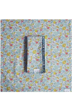 Coco & Wolf Place Settings & Linens|Reversible Stitch Napkin Set Made With Liberty Fabric in Betsy Sage & Strawberry Thief