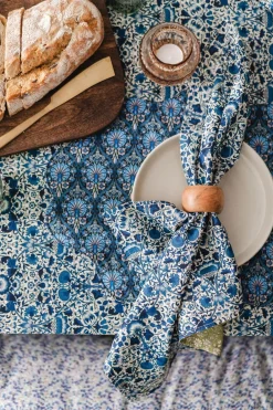 Coco & Wolf Place Settings & Linens|Reversible Stitch Napkin Set Made With Liberty Fabric in Lodden & Capel