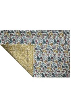 Coco & Wolf Place Settings & Linens|Reversible Stitch Placemat Made With Liberty Fabric in Feather Meadow & Annabella