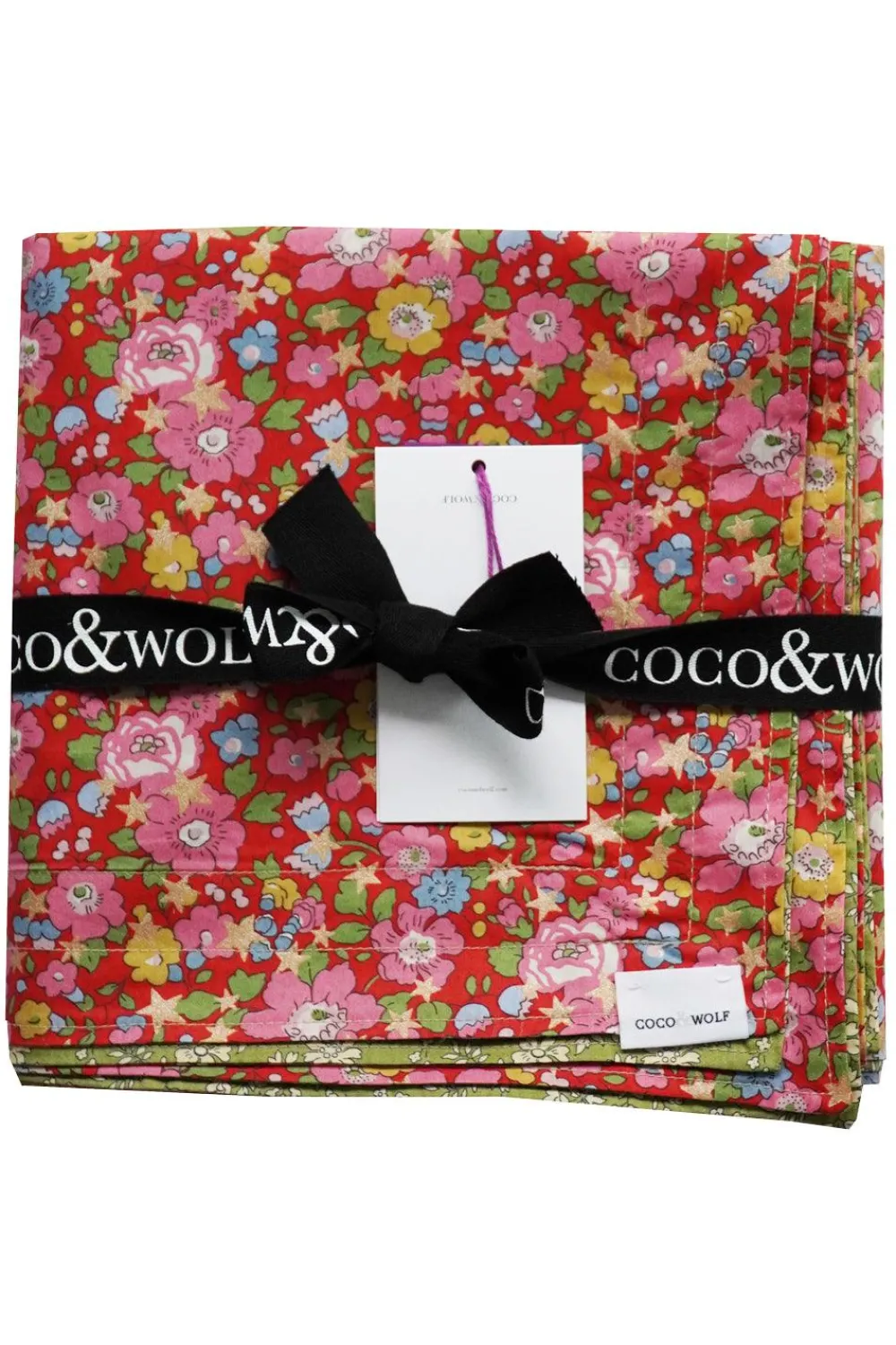 Coco & Wolf Place Settings & Linens|Reversible Tablecloth Made With Liberty Fabric in Betsy Star & Capel