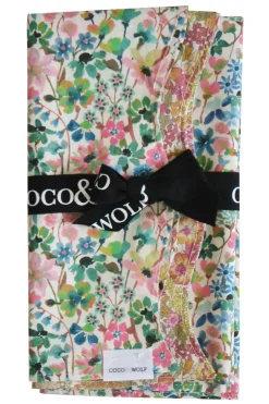 Coco & Wolf Place Settings & Linens|Reversible Wavy Napkin Set Made With Liberty Fabric in Dreams Of Summer