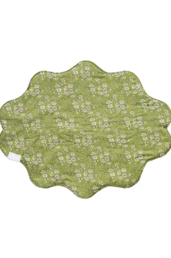 Coco & Wolf Place Settings & Linens|Reversible Wavy Placemat Made With Liberty Fabric in Libby & Capel Pistachio