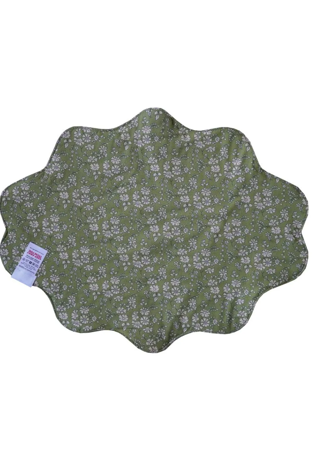 Coco & Wolf Place Settings & Linens|Reversible Wavy Placemat Made With Liberty Fabric in Betsy Star & Capel Pistachio