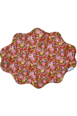 Coco & Wolf Place Settings & Linens|Reversible Wavy Placemat Made With Liberty Fabric in Betsy Star & Capel Pistachio